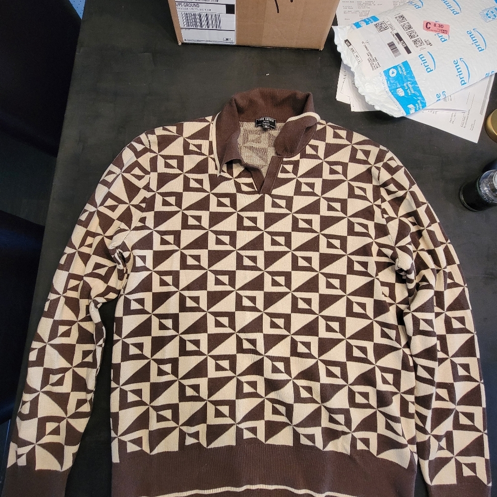 Todd Snyder Montauk Geometric Polo Ssweater
